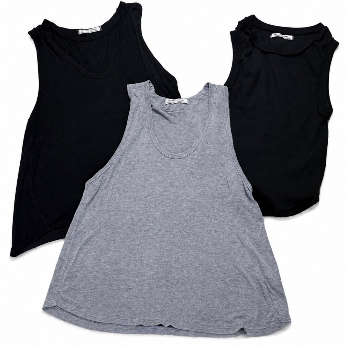 Free People Tank Top Lot Women's Large Black Gray